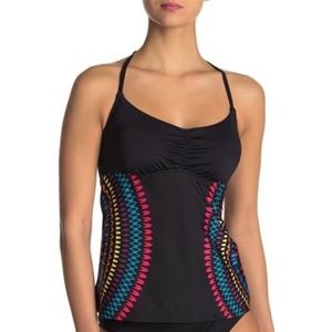 Laundry By Shelli Segal Patterned Strappy Tankini